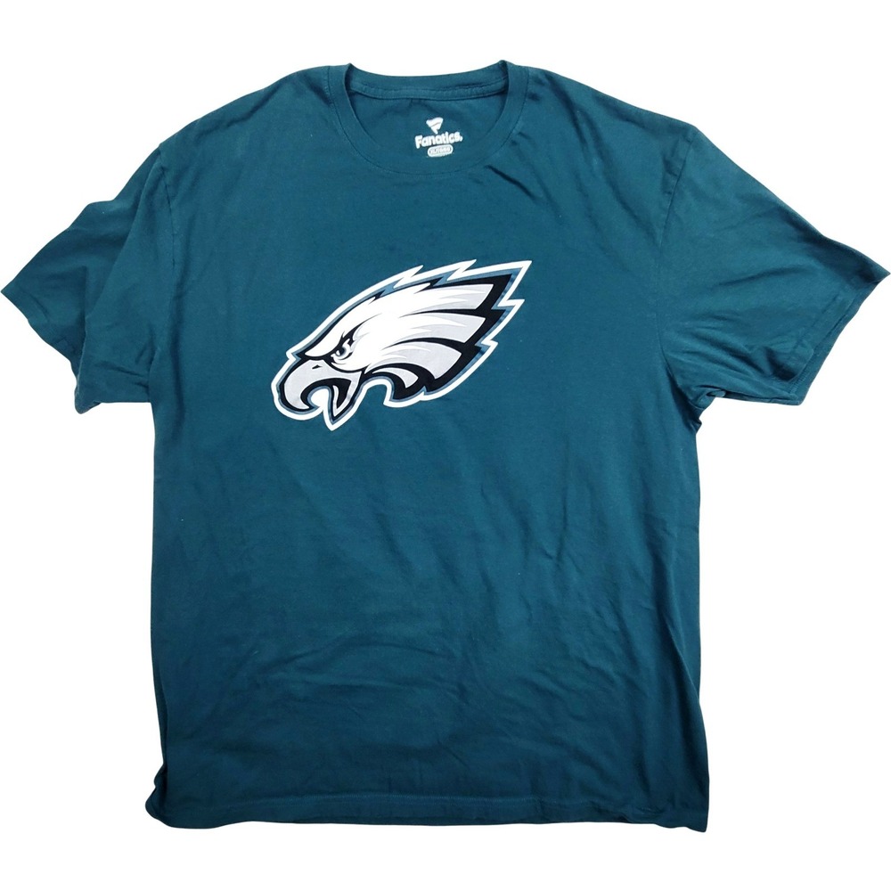Philadelphia Eagles Fanatics Men's Green T-Shirt XL‎ Short Sleeve Cotton